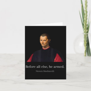 Machiavelli citeert de kunst van de oorlog Machiav Kaart
