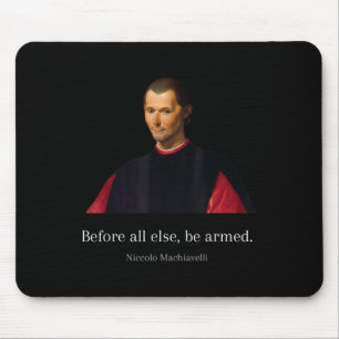 Machiavelli citeert de kunst van de oorlog Machiav Muismat
