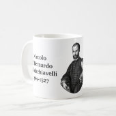 Machiavelli citeert intellectueel koffiemok (Voorkant links)