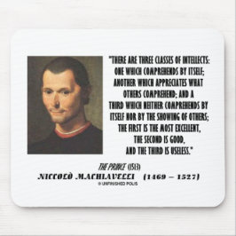 Machiavelli drie klassen Intellects Quote Muismat