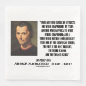 Machiavelli drie klassen Intellects Quote Servet (Voorkant)