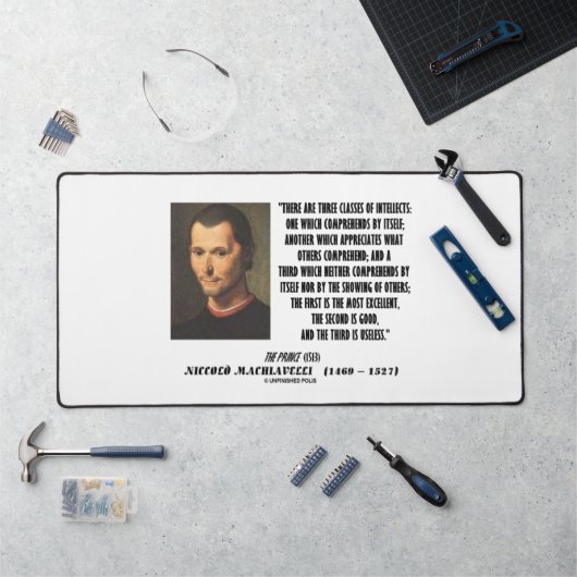 Machiavelli Drie Klassen Van Intellecten Citaat Bureaumat (Werkstation)