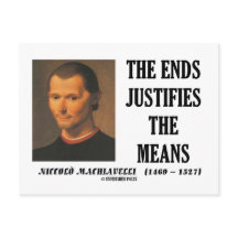 Machiavelli eindigt rechtvaardigt het citaat van m