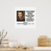 Machiavelli Inleiding Poster nieuwe orders (Keuken)