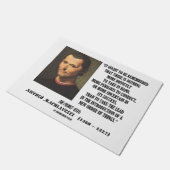 Machiavelli leidt tot een nieuwe orde van zaken deurmat (Schuin)