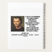 Machiavelli leidt tot een nieuwe orde van zaken planner (Achterkant)