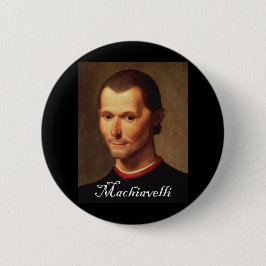 Machiavelli met Blackadder-lettertype Ronde Button 5,7 Cm