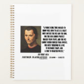 Machiavelli Prince Imitate Fox Lion Advice Quote Planner (Voorkant)