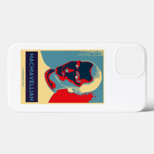 Machiavellian (Obama-achtige Machiavelli-Poster) Case-Mate iPhone Case (Achterkant (horizontaal))