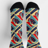 Machiavellian (Obama-achtige Machiavelli-Poster) Sokken (Top)