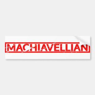 Machiavellian Stamp Bumpersticker