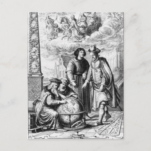 "Machina Coelestis" van Johannes Hevelius, Briefkaart (Voorkant)