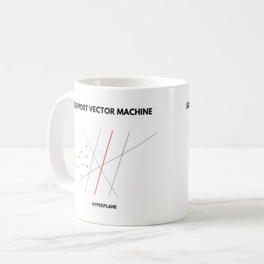 Machinaal leren: Ondersteuning voor vectormachine Koffiemok (Voorkant links)