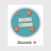 Machinaal leren sticker (Vel)