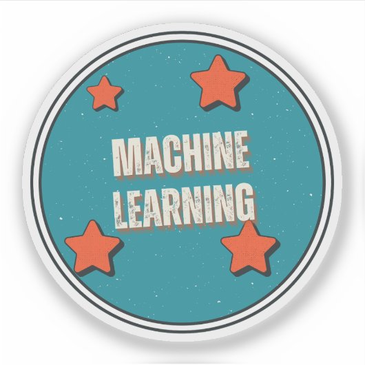 Machinaal leren sticker (Voorkant)