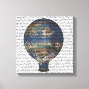 Machine Aerostatique Hot Air Ballon Canvas Afdruk