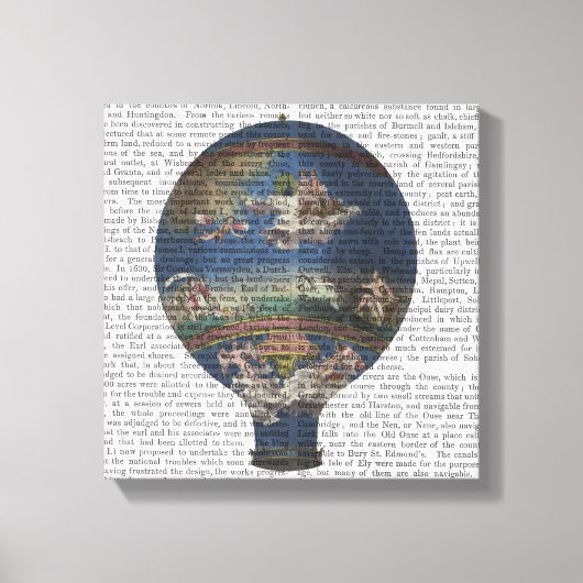 Machine Aerostatique Hot Air Ballon Canvas Afdruk (Voorkant)