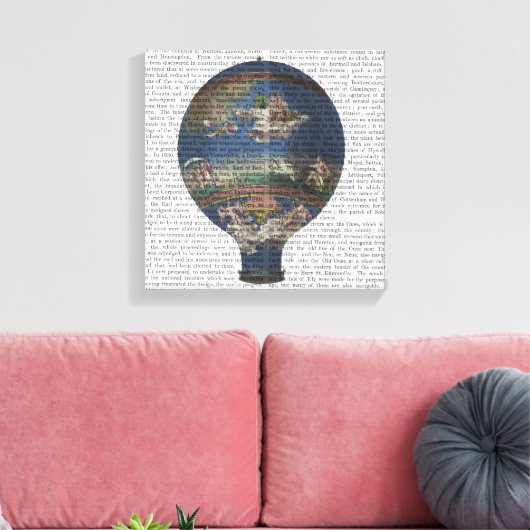 Machine Aerostatique Hot Air Ballon Canvas Afdruk (Insitu (Woonkamer))