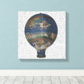 Machine Aerostatique Hot Air Ballon Canvas Afdruk (Insitu (Houten vloer))