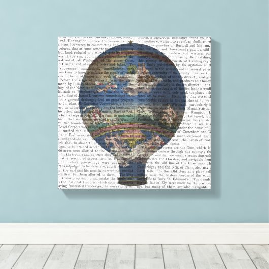 Machine Aerostatique Hot Air Ballon Canvas Afdruk (Insitu (Houten vloer))