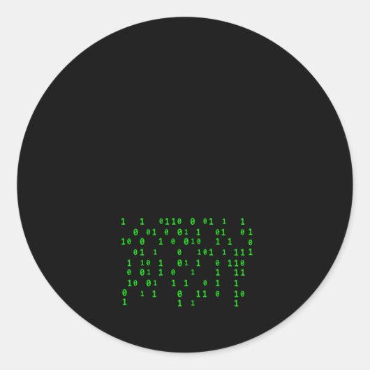 Machine AI Learning Gegenereerde Techie Ontwikkela Ronde Sticker (Voorkant)