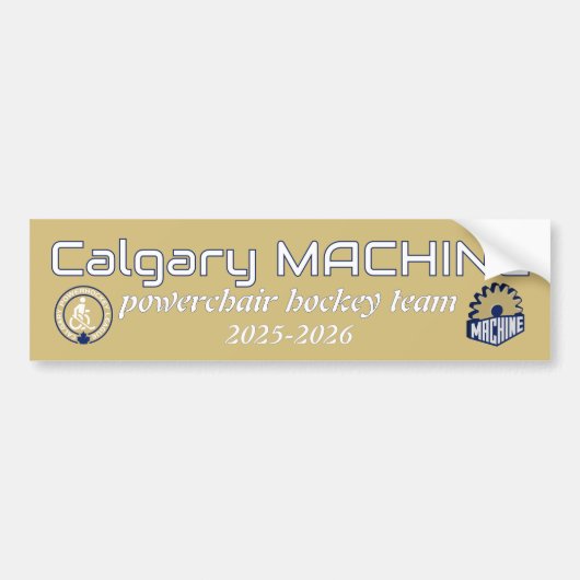 machine bumper sticker (Voorkant)