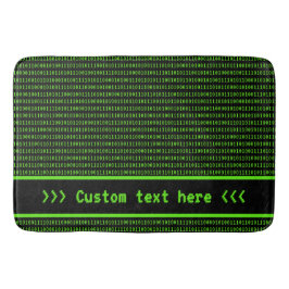Machine Code Black & Green - Uw berichtvenster Man Badmat