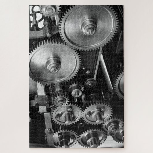 machine cogs puzzel legpuzzel (Verticaal)