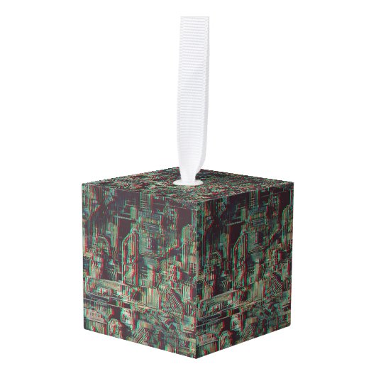 Machine Cube Ornament (Voorkant hoekig)