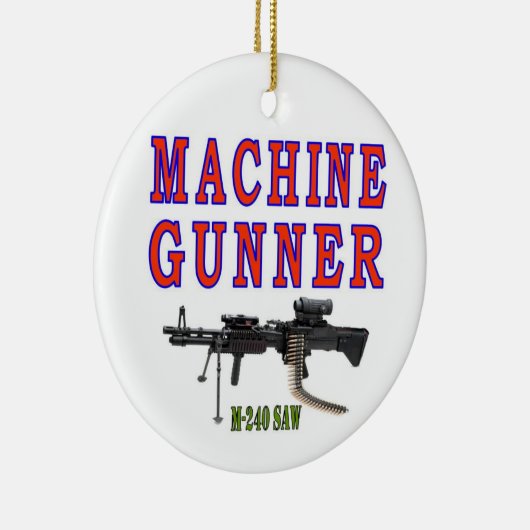 MACHINE GUNNER M-240 KERAMISCH ORNAMENT (Rechts)