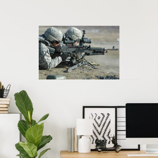 Machine Gunner Qualifications Poster (Thuiskantoor)