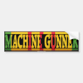 Machine Gunner Vietnam Service Ribbon Sticker (Voorkant)