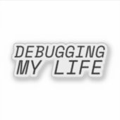 Machine Identiteit Terminal Minimalist Sticker (Voorkant)