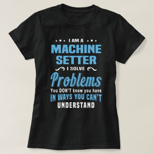 machine-insteller t-shirt (Design voorkant)