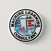 Machine Learning (AI) - Consultant Ronde Button 5,7 Cm (Voorkant)
