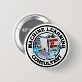 Machine Learning (AI) - Consultant Ronde Button 5,7 Cm (Voorkant /achterkant)