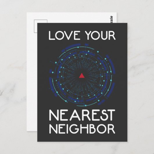 Machine Learning Nearest Buuralgoritme AI Briefkaart (Voorkant / Achterkant)