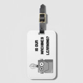 Machine Learning Technology Humor Bagagelabel (Voorkant (verticaal))