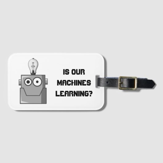 Machine Learning Technology Humor Bagagelabel (Voorkant (horizontaal))