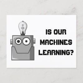 Machine Learning Technology Humor Briefkaart