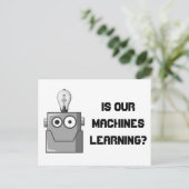 Machine Learning Technology Humor Briefkaart (Staand voorkant)