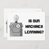 Machine Learning Technology Humor Briefkaart (Voorkant / Achterkant)