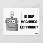 Machine Learning Technology Humor Briefkaart (Achterkant)