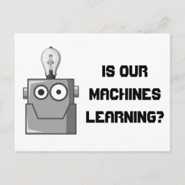 Machine Learning Technology Humor Briefkaart