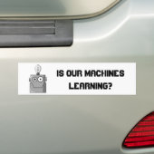 Machine Learning Technology Humor Bumpersticker (Op auto)