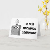 Machine Learning Technology Humor Kaart (Gele Bloem)