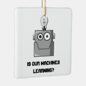 Machine Learning Technology Humor Keramisch Ornament (Rechts)