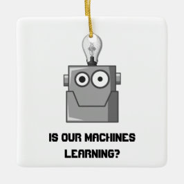 Machine Learning Technology Humor Keramisch Ornament