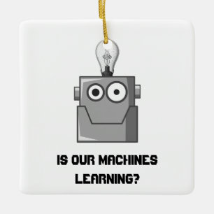 Machine Learning Technology Humor Keramisch Ornament