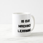 Machine Learning Technology Humor Koffiemok (Voorkant rechts)